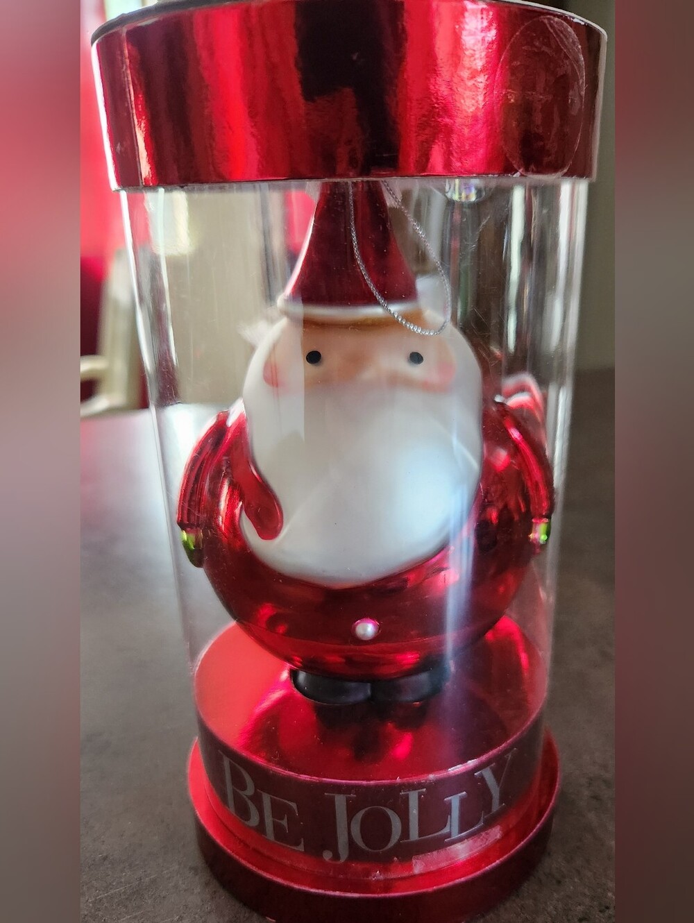 VTG Bath & Body Works 2004 Limited Edition Christmas Ornament Handblown Santa 6"